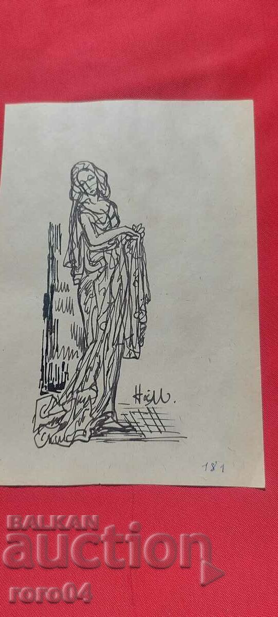 NAUM HADJIMLADENOV (1894-1985) GIRL - 7 NAUM HADJIMLADENOV (1894-1985) GIRL - 7