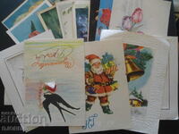 Old greeting cards, 16 pieces