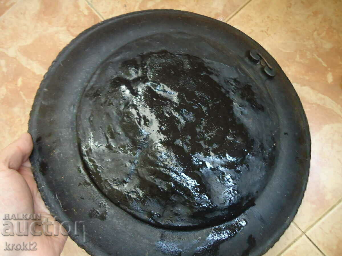 Large massive cast iron panel hunting scene pig hunting - 6 Large massive cast iron panel hunting scene pig hunting - 6