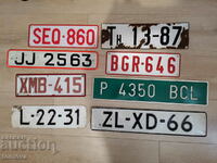 Lot of 8 license plates