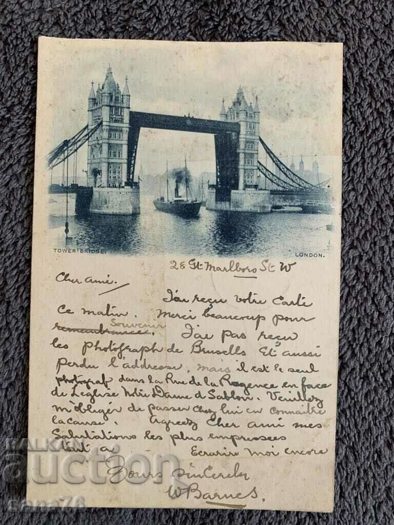 Centenary old postcard from England (1881 stamp)-7