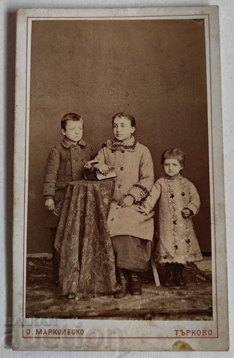 1880 TARNOVO FAMILY PHOTOGRAPHY PRINCIPALITY OF BULGARIA