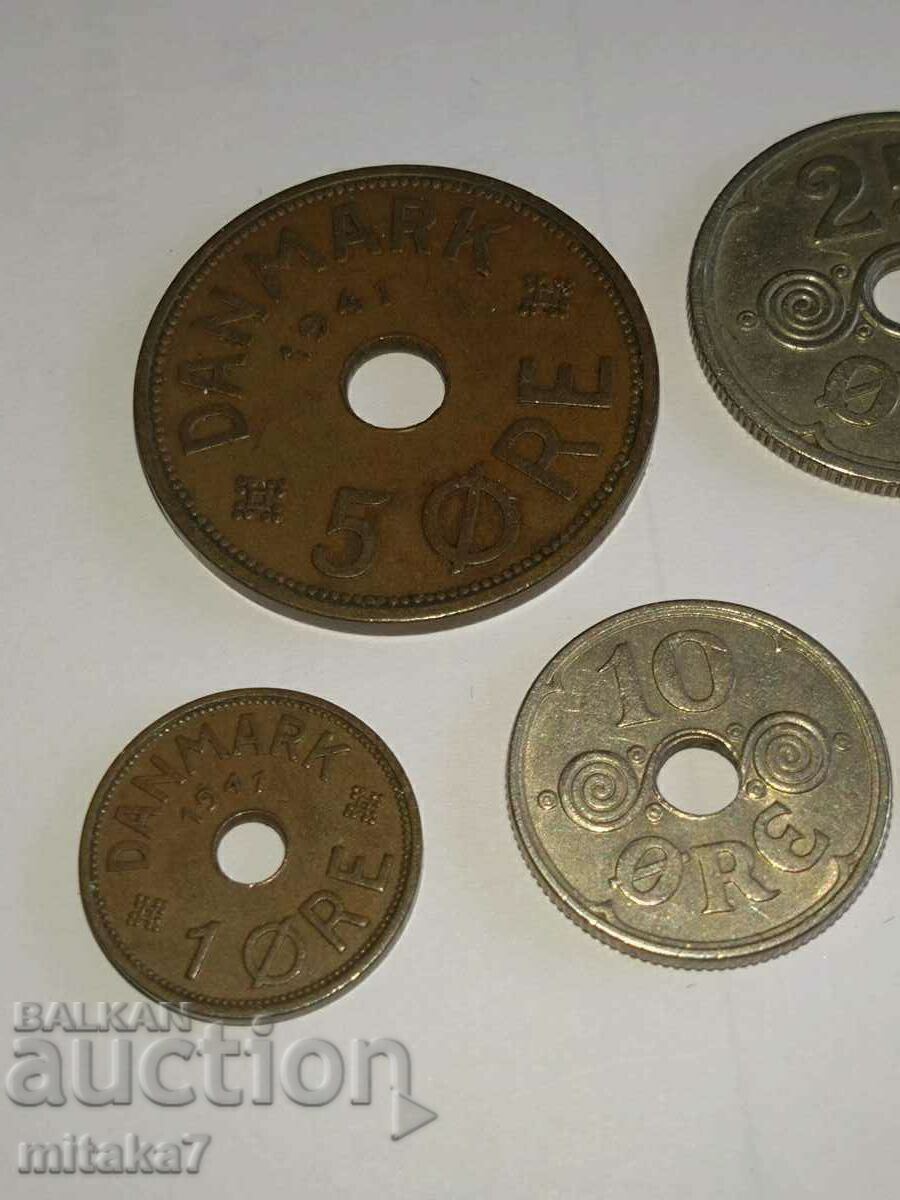 Сет монети, Фарьорски острови, 1941 година с цена € 126.00 | 246.43 лв.