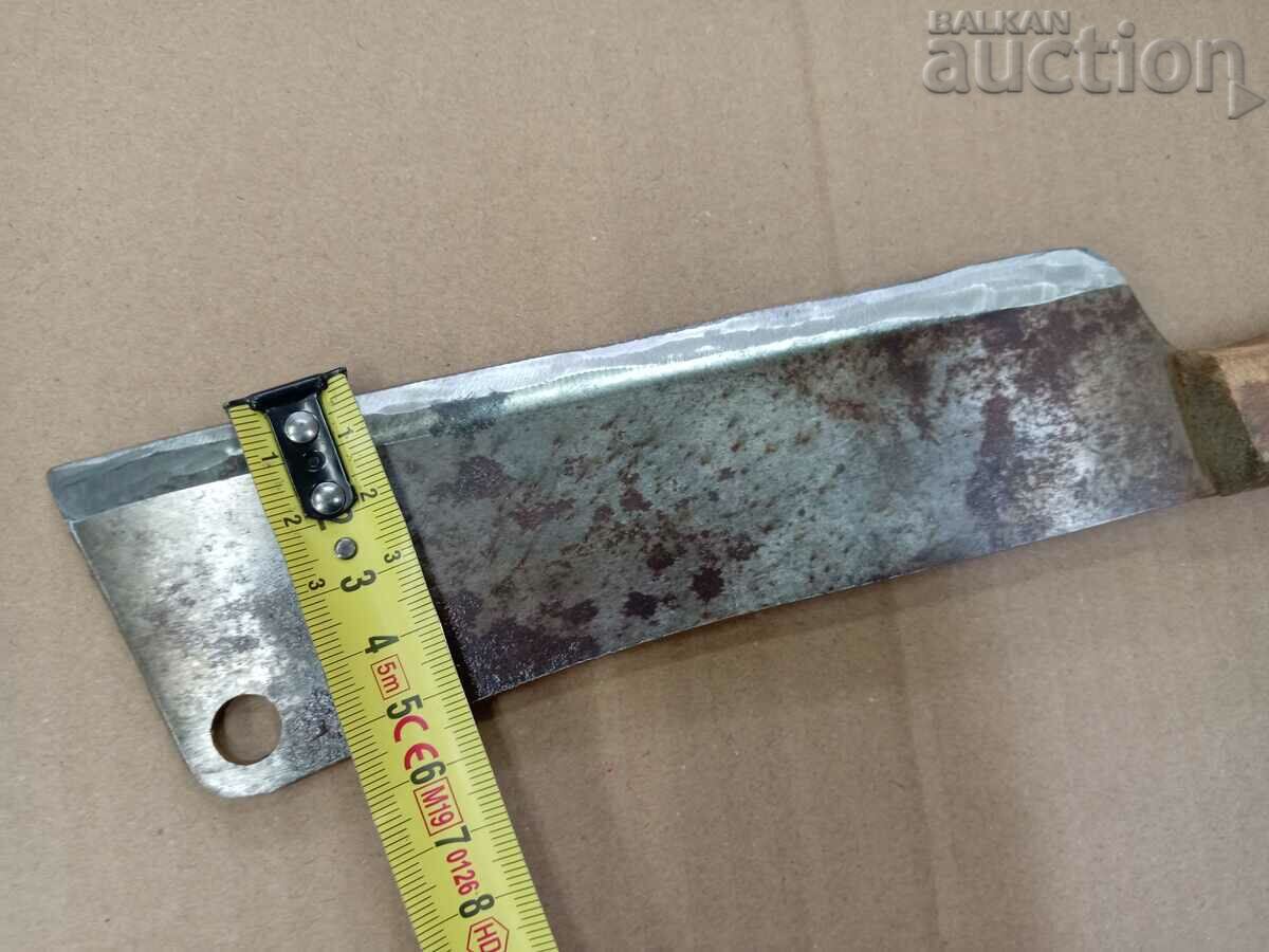 Стар кован сатър НОЖ СЕКАЧ острие, ковано желязо - 6 Стар кован сатър НОЖ СЕКАЧ острие, ковано желязо - 6