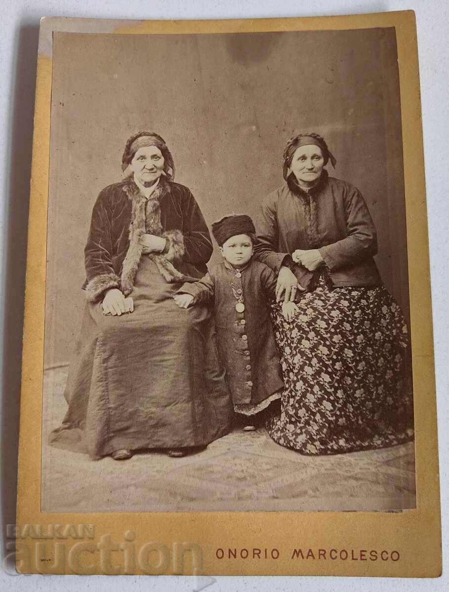 1880 FOTOGRAFIA FAMILIEI TARNOVO PRINCIPITATEA BULGARII