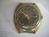 Men's gold-plated wristwatch.