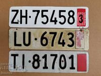 3 registration numbers