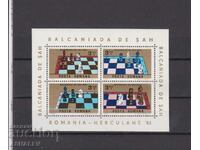 1983 Balkaniad Chess Block of 4 Marks** Romania.