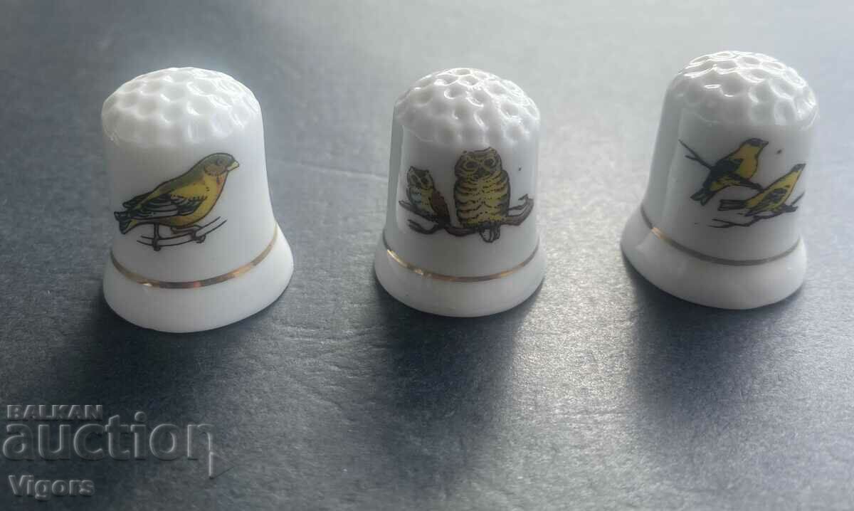 Delivery of Porcelain thimbles - collectible /birds/-7 pcs Delivery of Porcelain thimbles - collectible /birds/-7 pcs