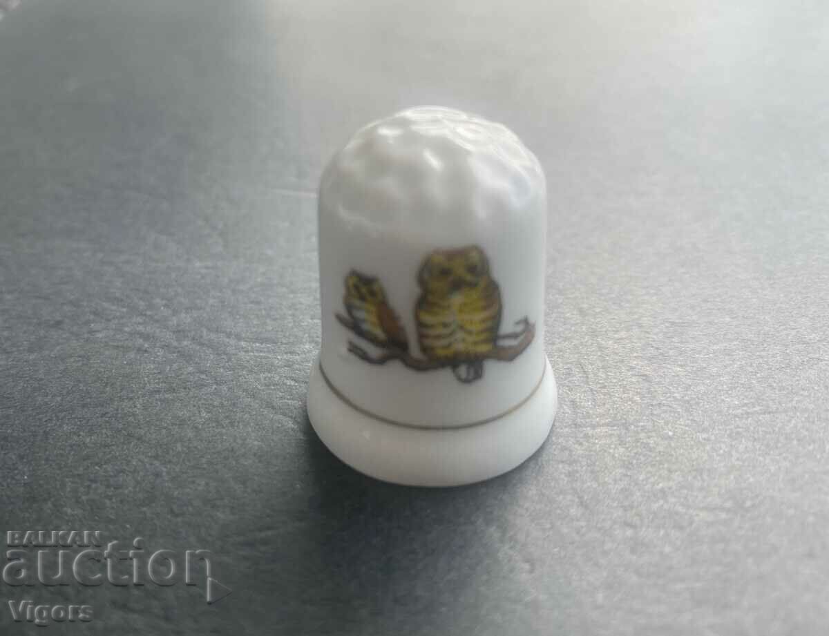 Porcelain thimbles - collectible /birds/-4 pcs - 5 Porcelain thimbles - collectible /birds/-4 pcs - 5