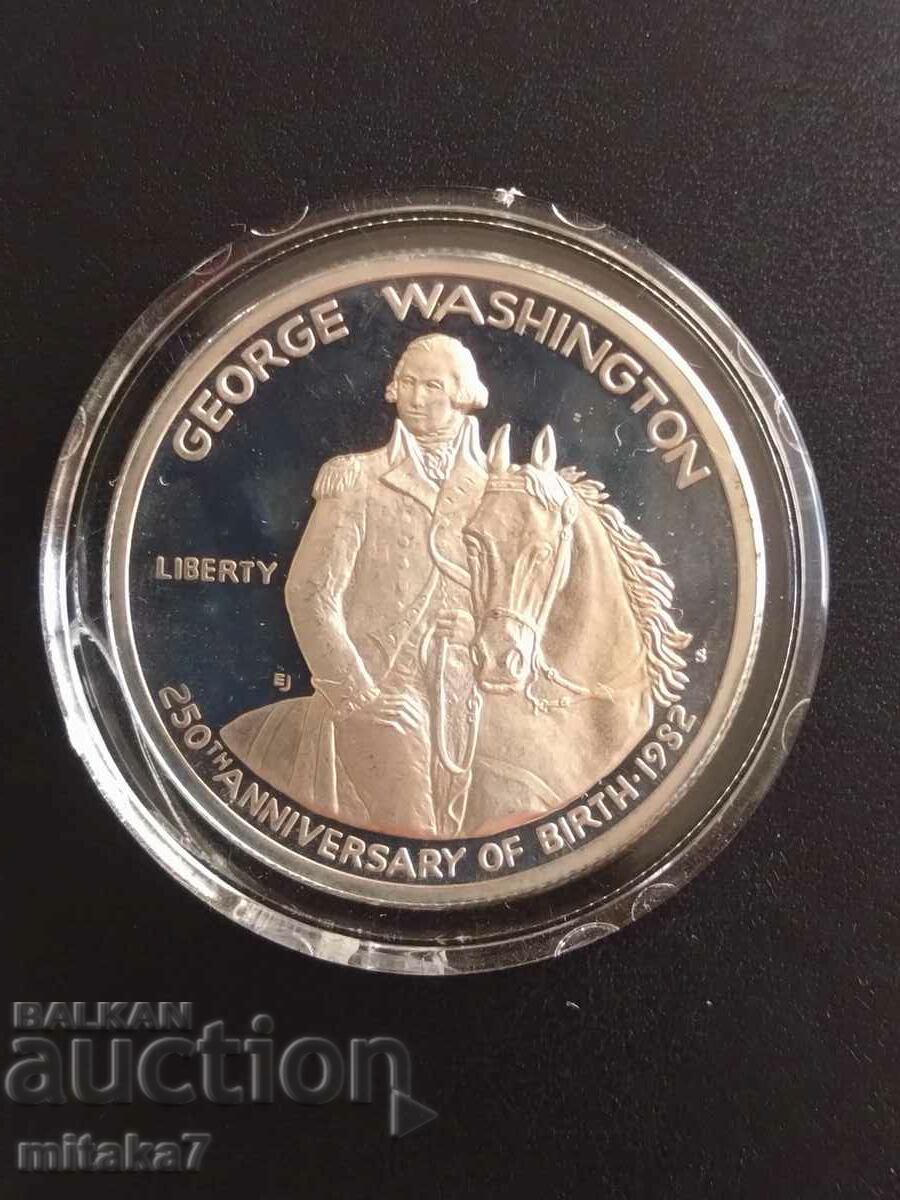 1/2 dollar 1982, silver, J.Washington, USA