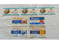 COMPOTE EXPORT BULGARCONSERVE LABEL 197.. LOT 7 PCS