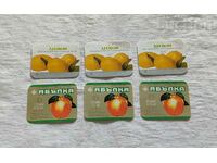 LEMON/APPLE Fizzy Drink LABEL 197.. LOT 6 PCS