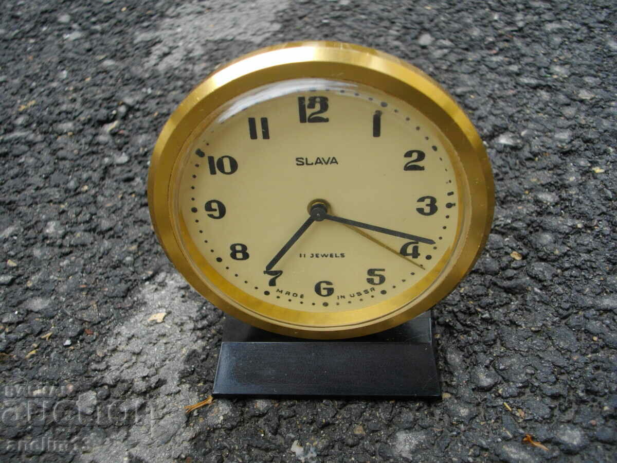 SLAVA COLLECTIBLE ALARM CLOCK RARE