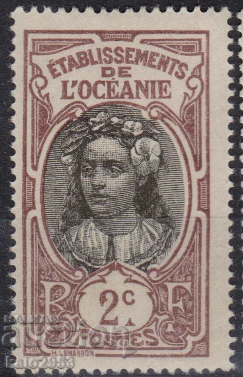 Oceania Franceză-1913-Regular-Tahitianka,MLH