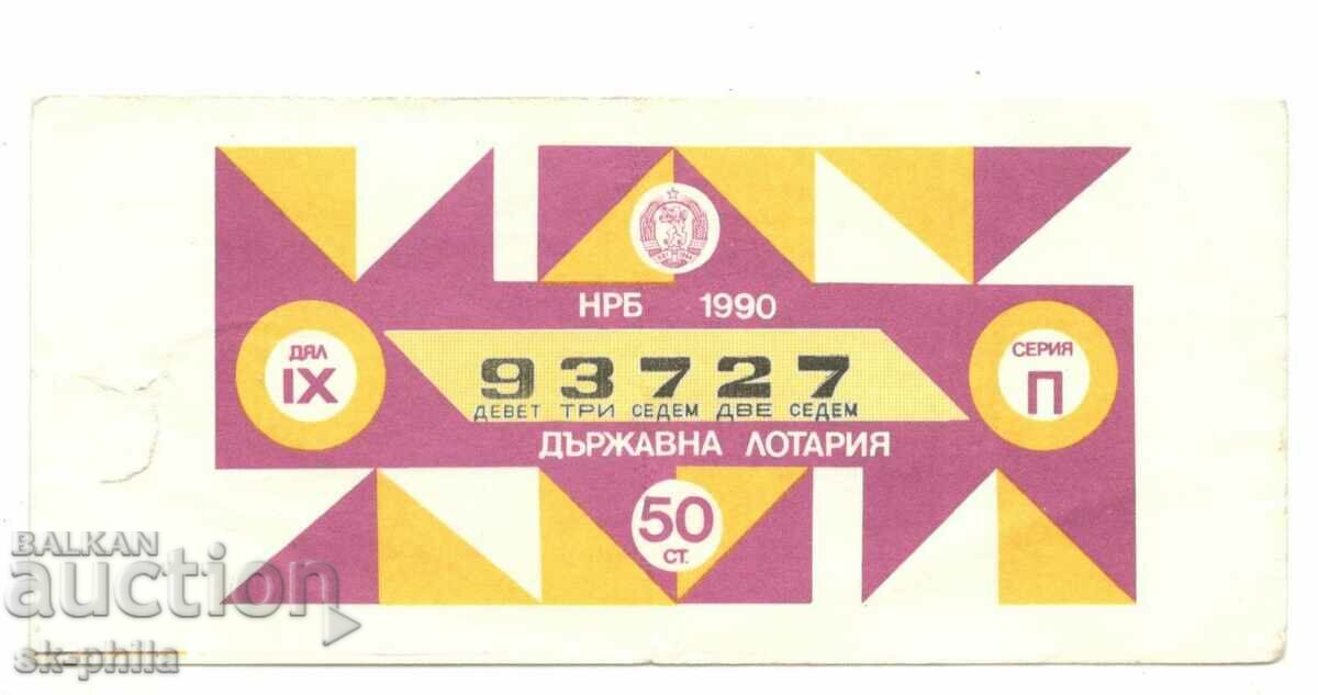 Old Lottery Ticket - 1990/Section 9