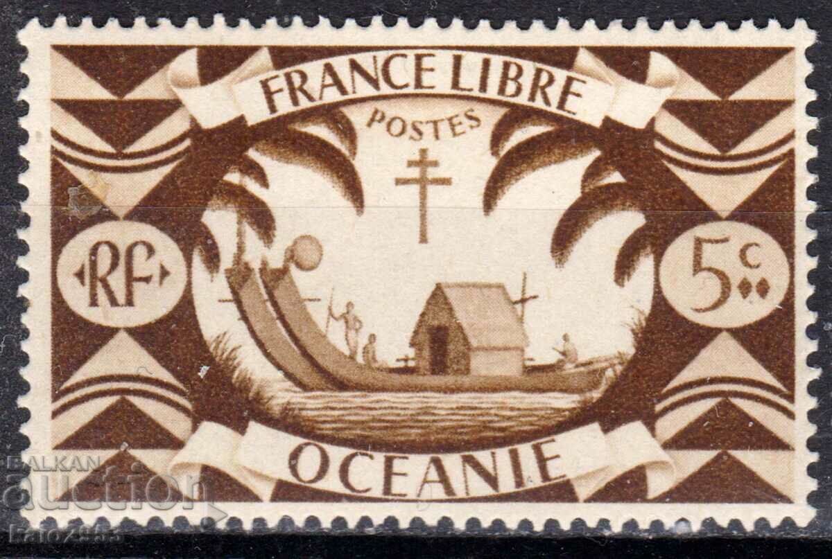 French Oceania-1942-2nd WW-of "Free France", MLH