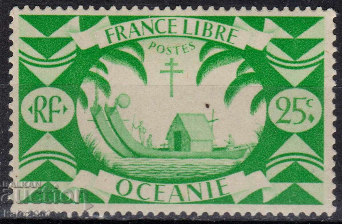 French Oceania-1942-2nd WW-of "Free France", MLH