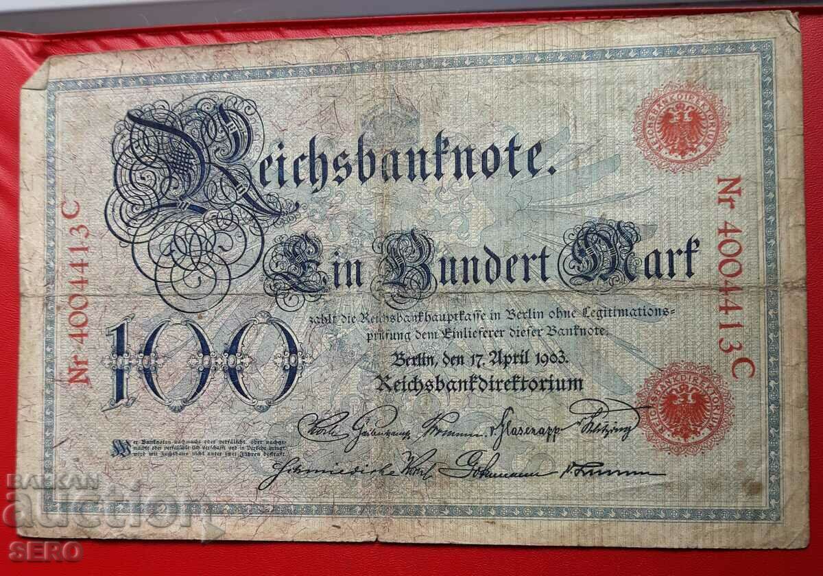 Banknote-Germany-100 marks 1903