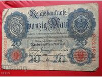 Banknote-Germany-20 marks 1914