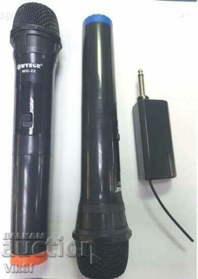 Livrarea Pereche de microfoane wireless WG-22, 2, transmitator, receptor