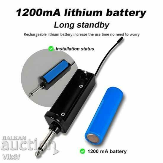 Pereche de microfoane wireless WG-22, 2, transmitator, receptor - 6