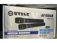 Pair of wireless microphones WG-22, 2, transmitter, receiver