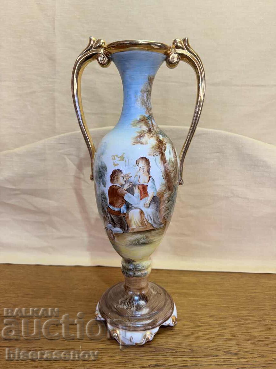 Hand painted marked vase