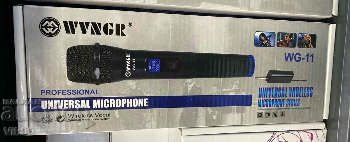 WVNGR WG-11, microfon vocal wireless cu preț 40.50 BGN | € 20.71