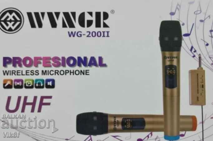 Set of 2 pcs. wireless microphones with display WVNGR WG-200II - 6 Set of 2 pcs. wireless microphones with display WVNGR WG-200II - 6