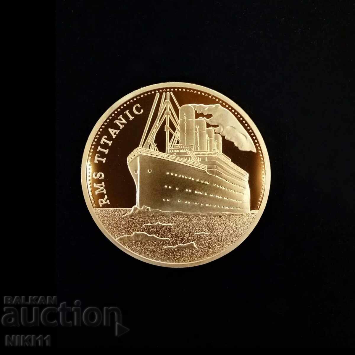 Coin Ship Titanic Plaque map of the sinking with price 13.00 BGN | € 6.65 Coin Ship Titanic Plaque map of the sinking with price 13.00 BGN | € 6.65