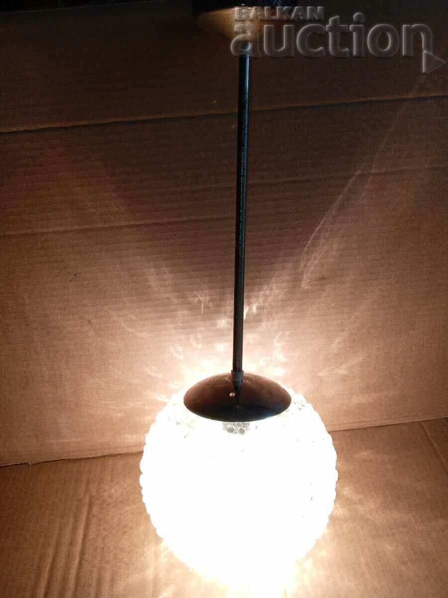 retro vintage lamp shade 60s 70s working good with price 51.00 BGN | € 26.08