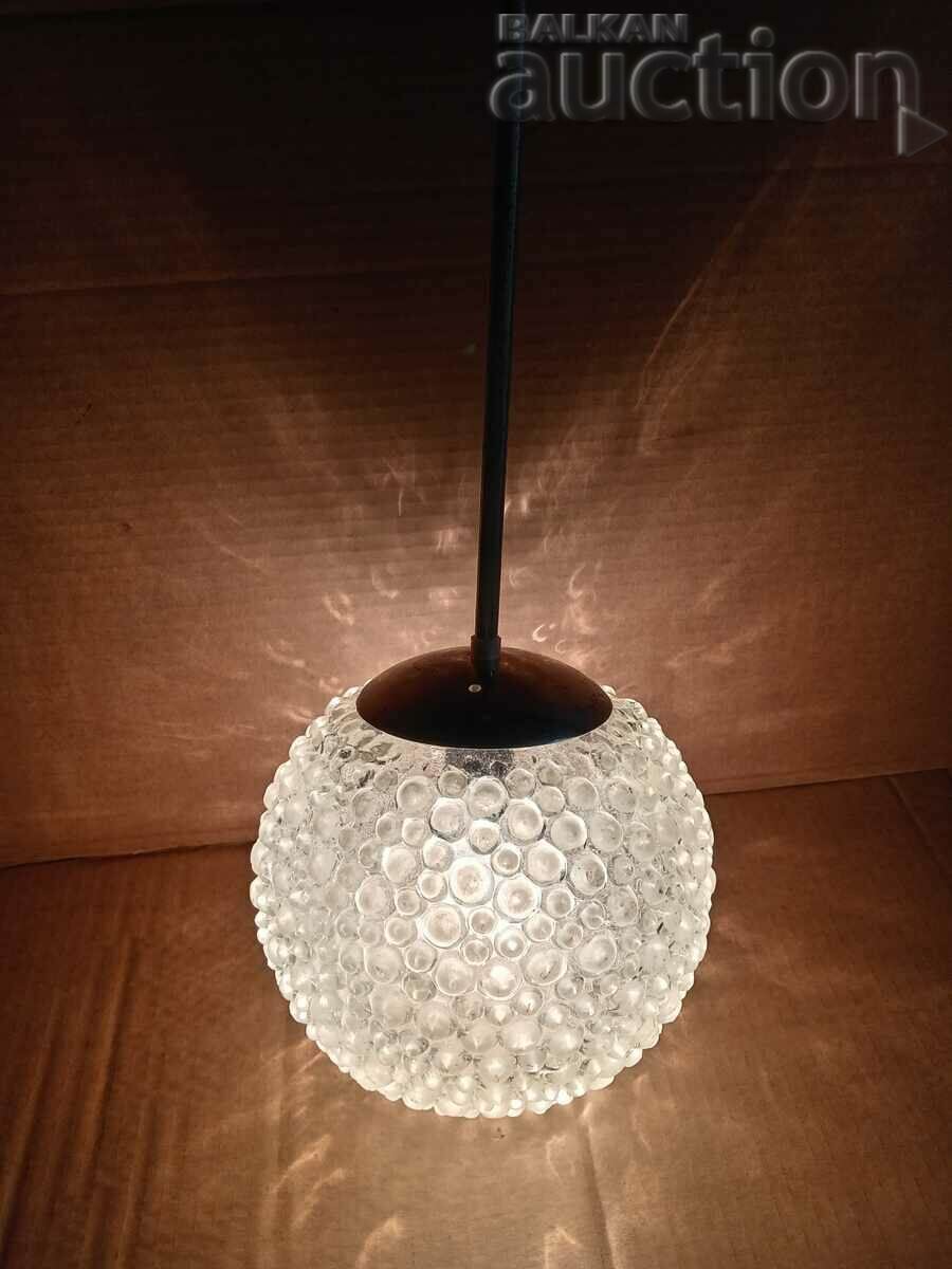 retro vintage lamp shade 60s 70s working good