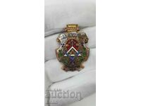 Very rare royal sign, badge - BIAD Society - 1893.