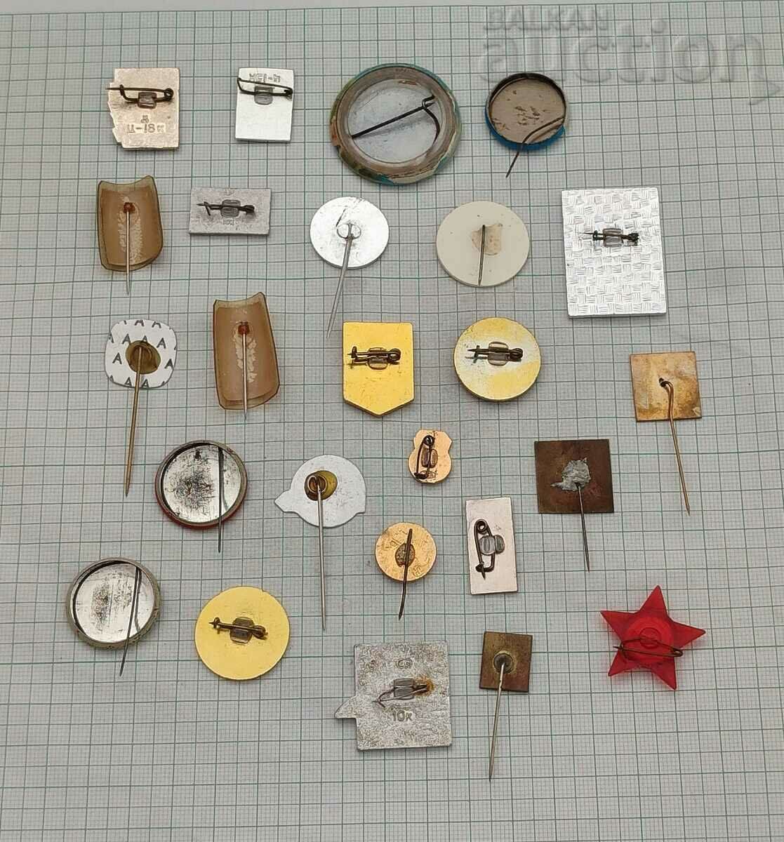 MISCELLANEOUS BADGES LOT OF 25 PCS with price 9.00 BGN | € 4.60 MISCELLANEOUS BADGES LOT OF 25 PCS with price 9.00 BGN | € 4.60