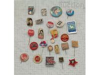 MISCELLANEOUS BADGES LOT OF 25 PCS