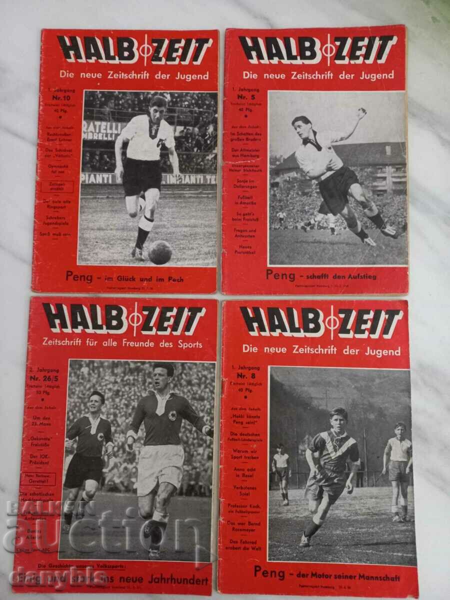 Football Magazines "Halbzeit" Germany 1956