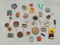 MISCELLANEOUS BADGES LOT 29 PCS