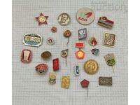 MISCELLANEOUS BADGES LOT OF 25 PCS