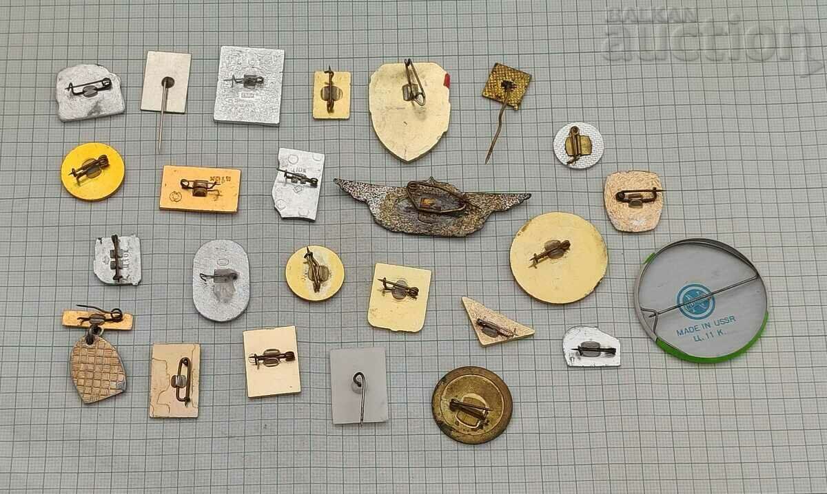 MISCELLANEOUS BADGES LOT OF 25 PCS with price 9.00 BGN | € 4.60 MISCELLANEOUS BADGES LOT OF 25 PCS with price 9.00 BGN | € 4.60