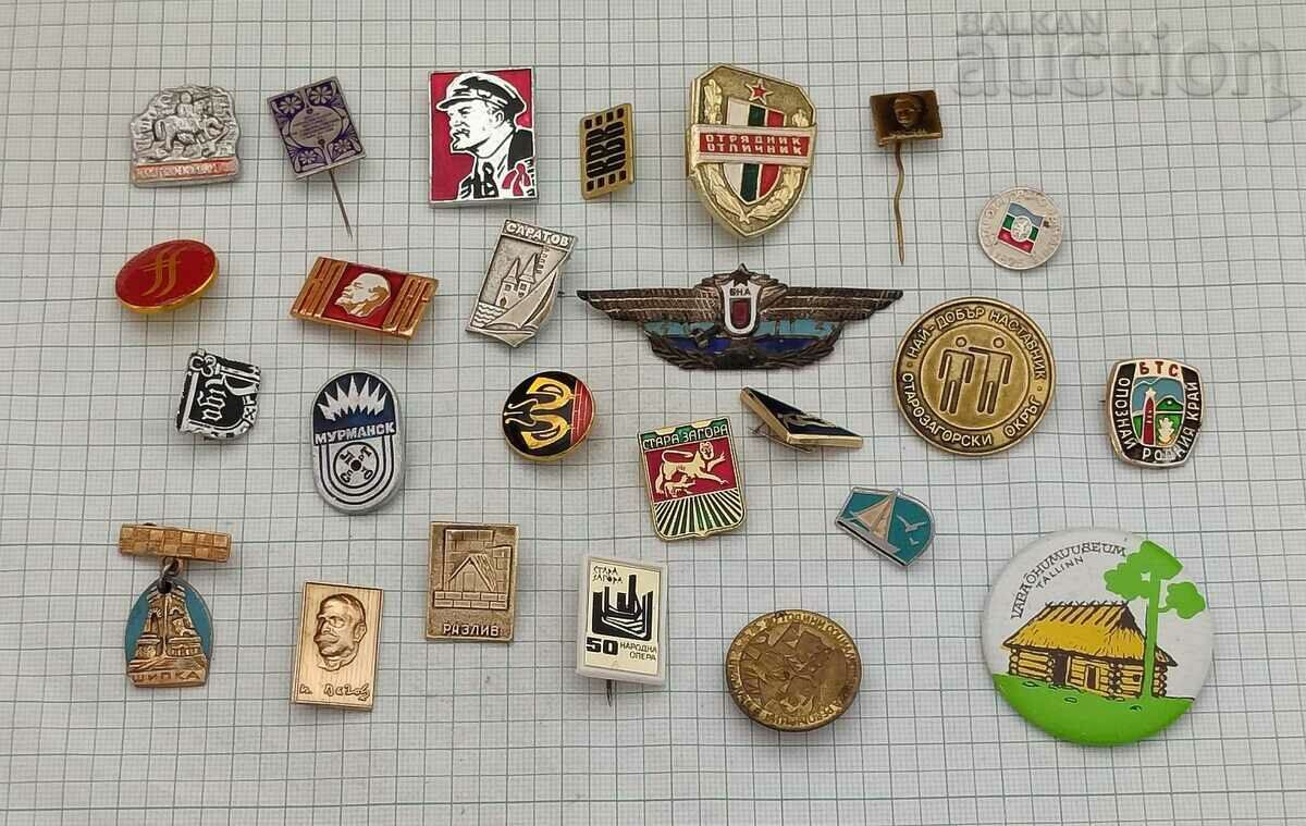 MISCELLANEOUS BADGES LOT OF 25 PCS