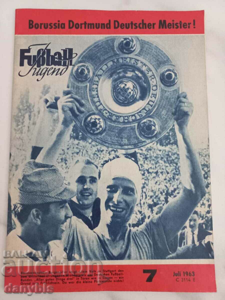 Списание "Fussball Jugend"- Борусия Дортмунд шампион 1963 г