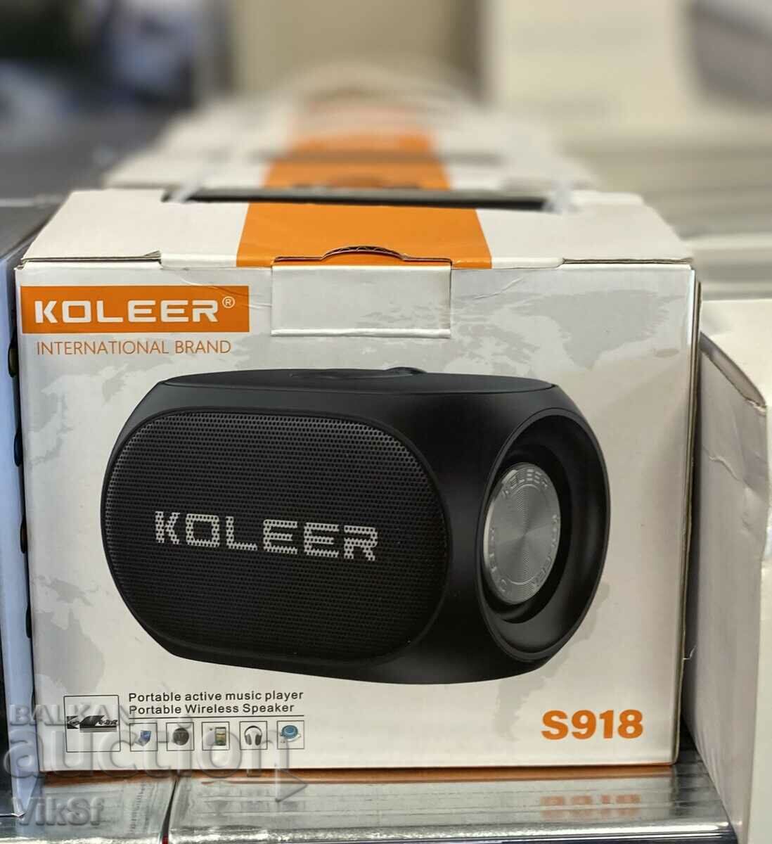 Difuzor Bluetooth wireless Koleer S918 FM/TF/USB/BT