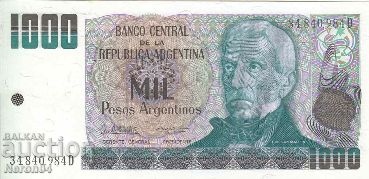 1000 pesos 1984, Argentina