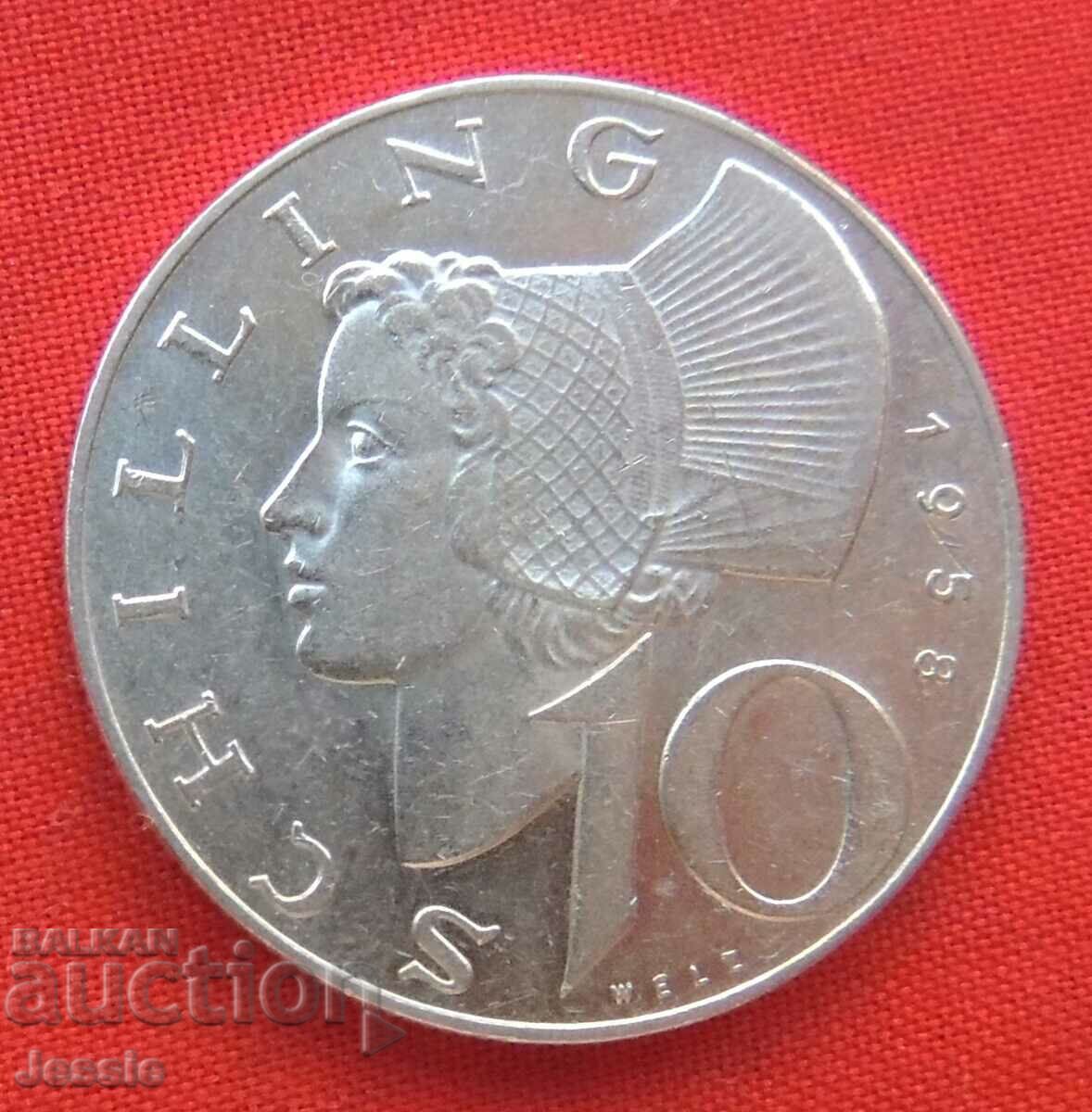 10 Shillings 1958 Austria