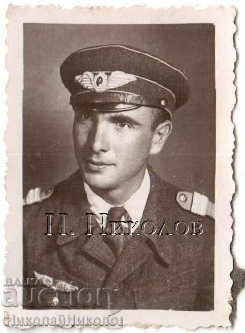 SMALL OLD PASSPORT PHOTO MILITARY AIRMAN PILOT D003 SMALL OLD PASSPORT PHOTO MILITARY AIRMAN PILOT D003