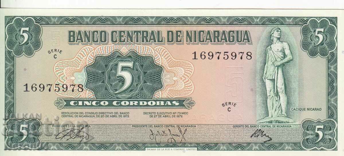 5 Cordoba 1972, Nicaragua