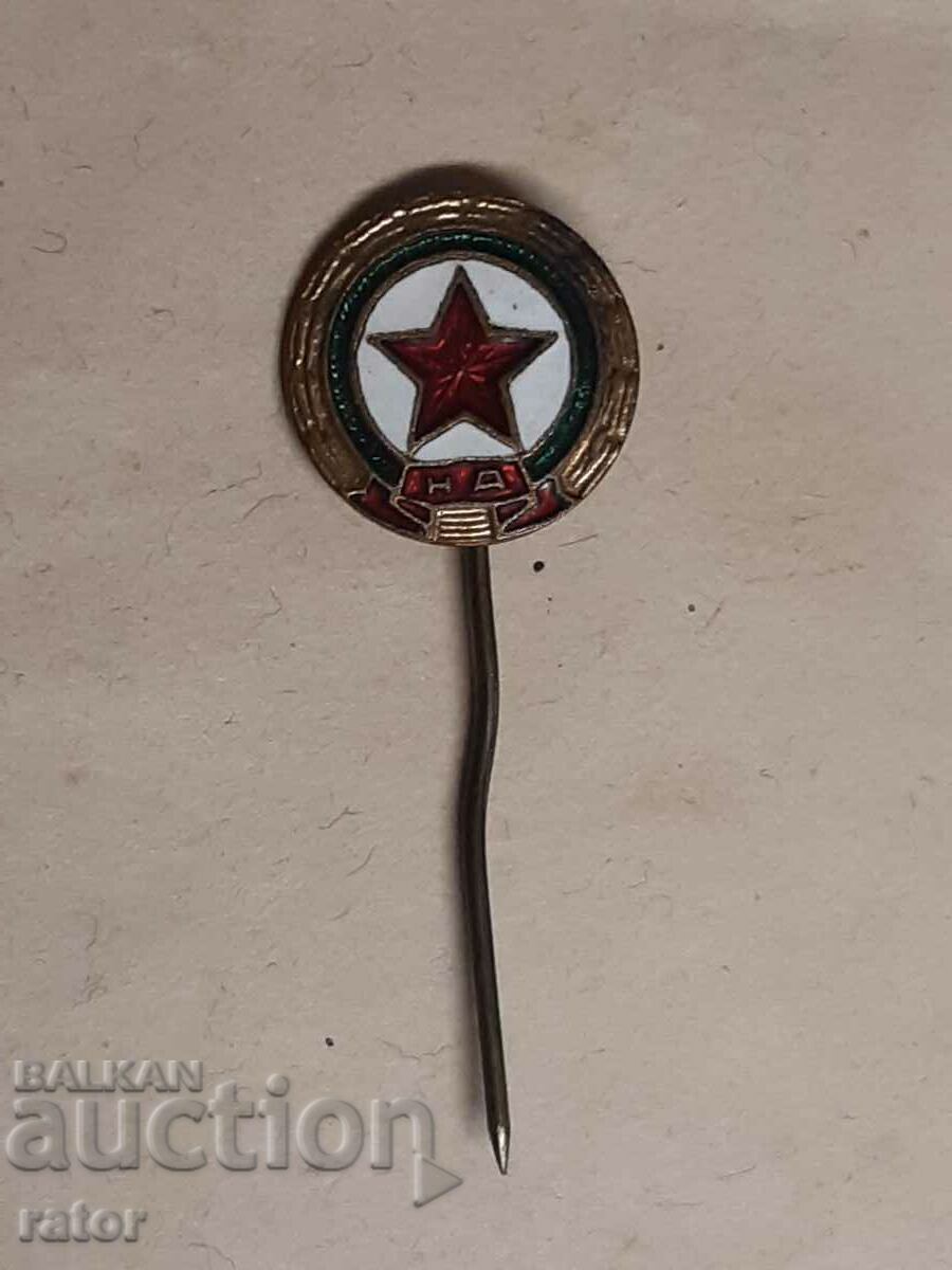 Badge CSKA NA - People's Army with enamel. RARE!