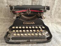 Vintage folding compact typewriter-CORONA