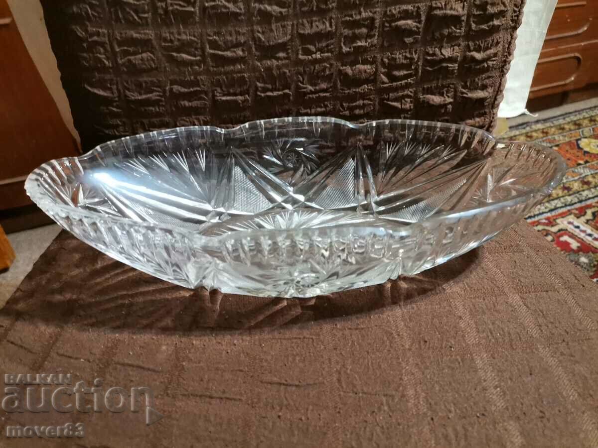 Salad bowl/fruit bowl. Lead crystal.